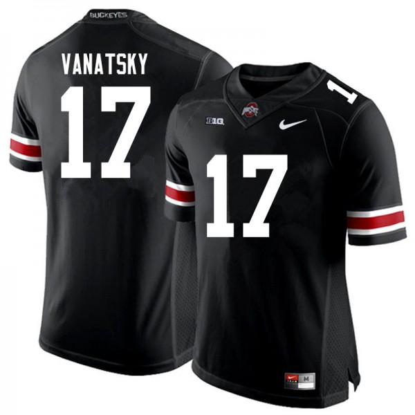Ohio State Buckeyes #17 Danny Vanatsky Men Embroidery Jersey Black
